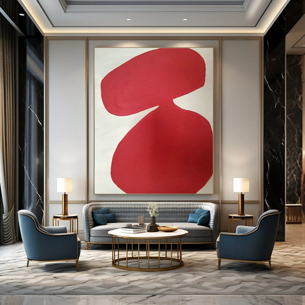 Oversized Custom Hand-Painted Abstract Art for Cottage Kitchen Spice Rack Wall and Office Whiteboard Wall DLZ1894