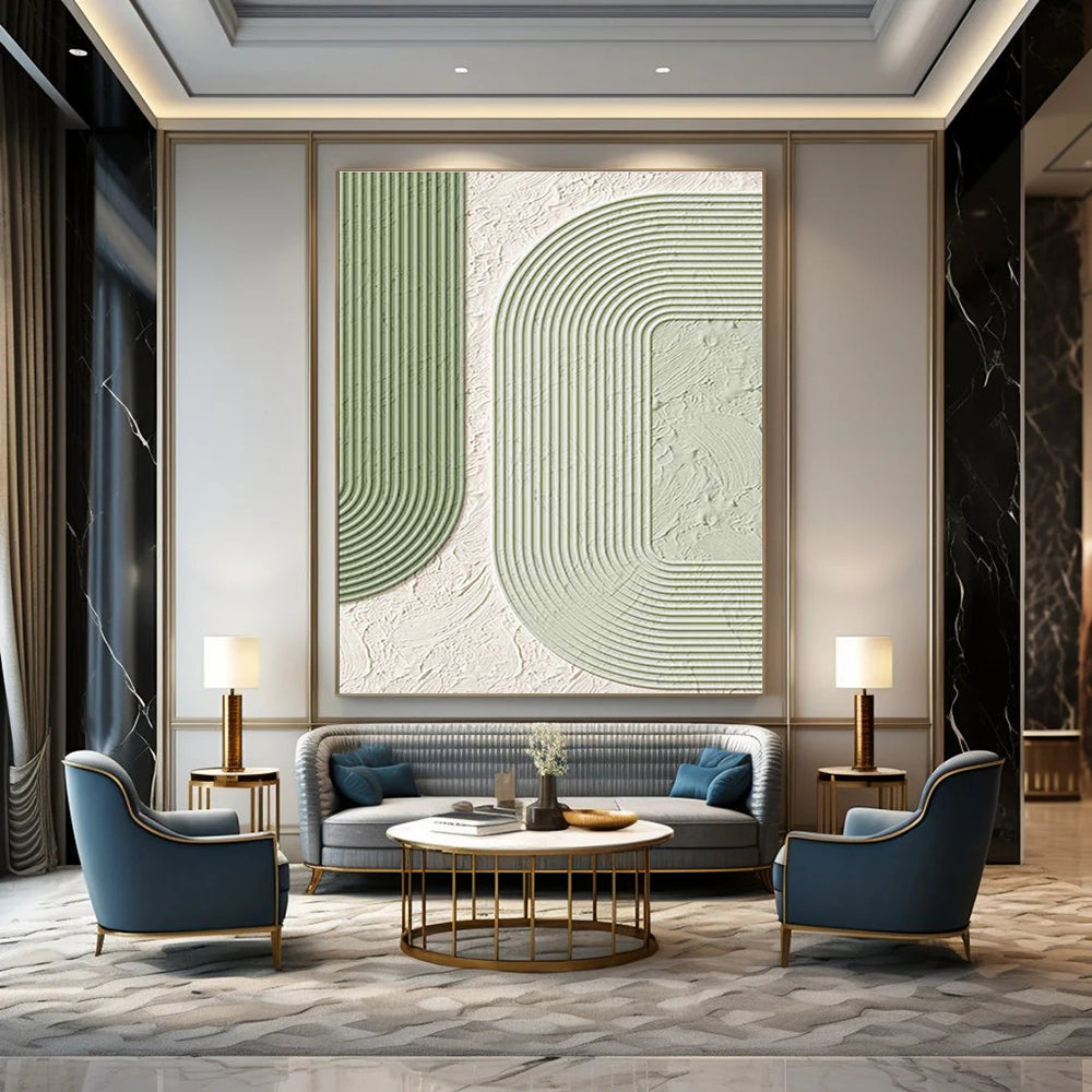 Extra-Gigantic Custom-Crafted Handmade Abstract Painting for Bedroom & Dining Room DLZ2193