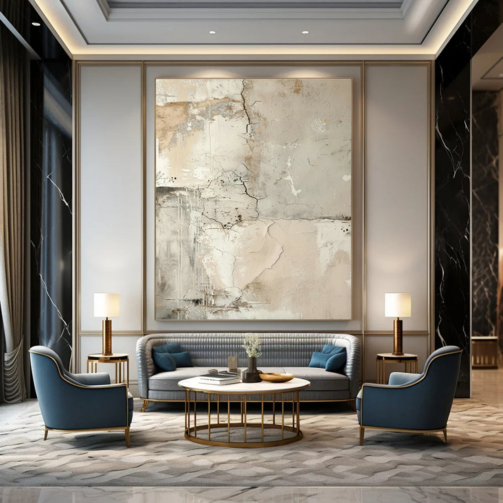 Immense Custom-Made Abstract Wall Decor for Cottage Office & Entryway DLZ1258