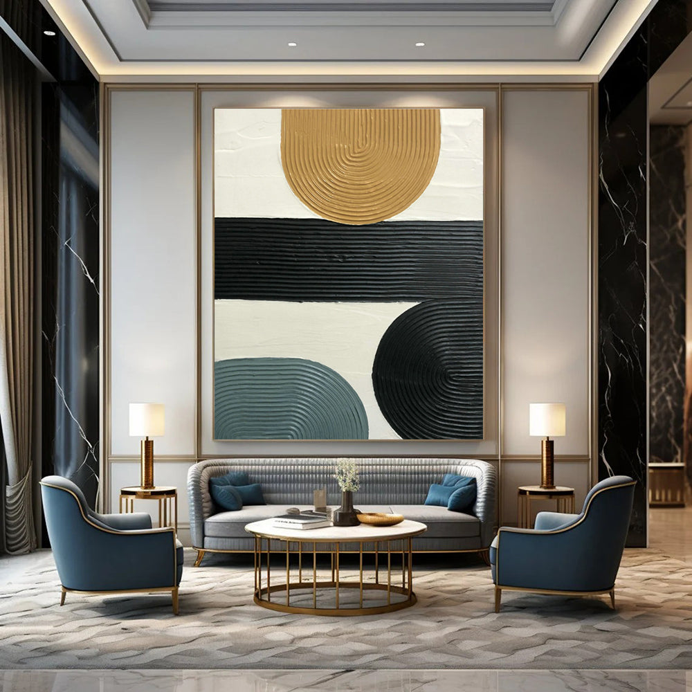 Custom Extra Large Abstract Canvas for Living Room & Dining Room DLZ1184