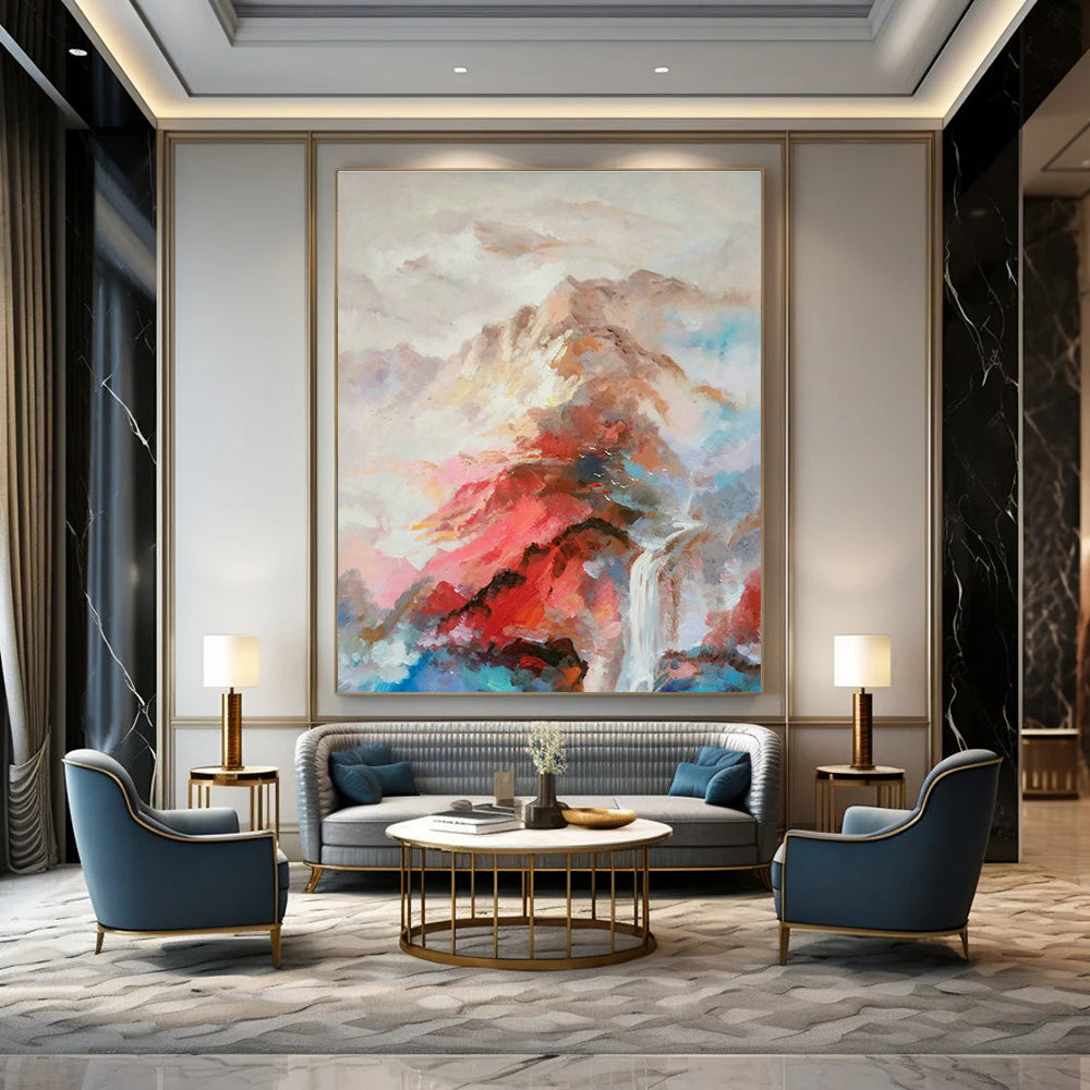 Hand - Painted Large Abstract Decor for Office & Hallway DLZ1355