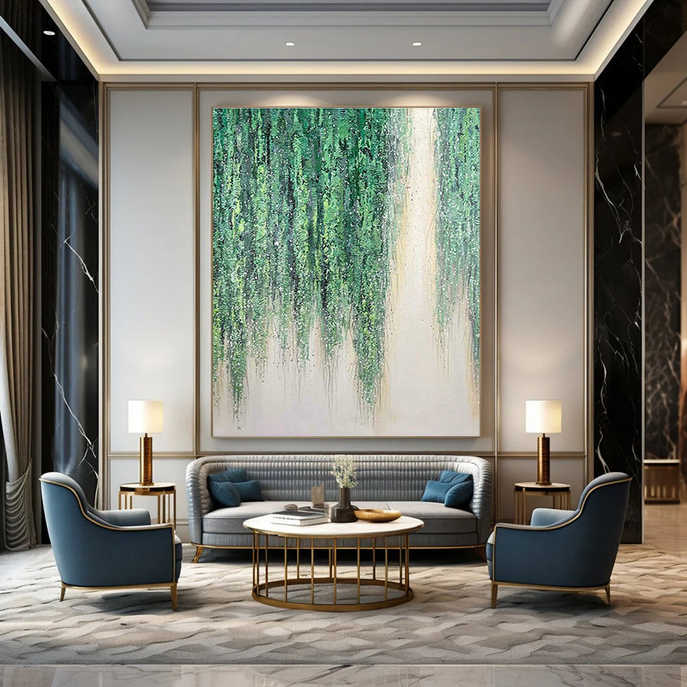 Humongous Extent Custom-Designed Handmade Abstract Canvas for Living Room & Office DLZ2206