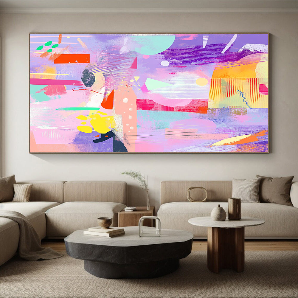 Pastel Colorful Abstract with Purple and Pink Tones GER299