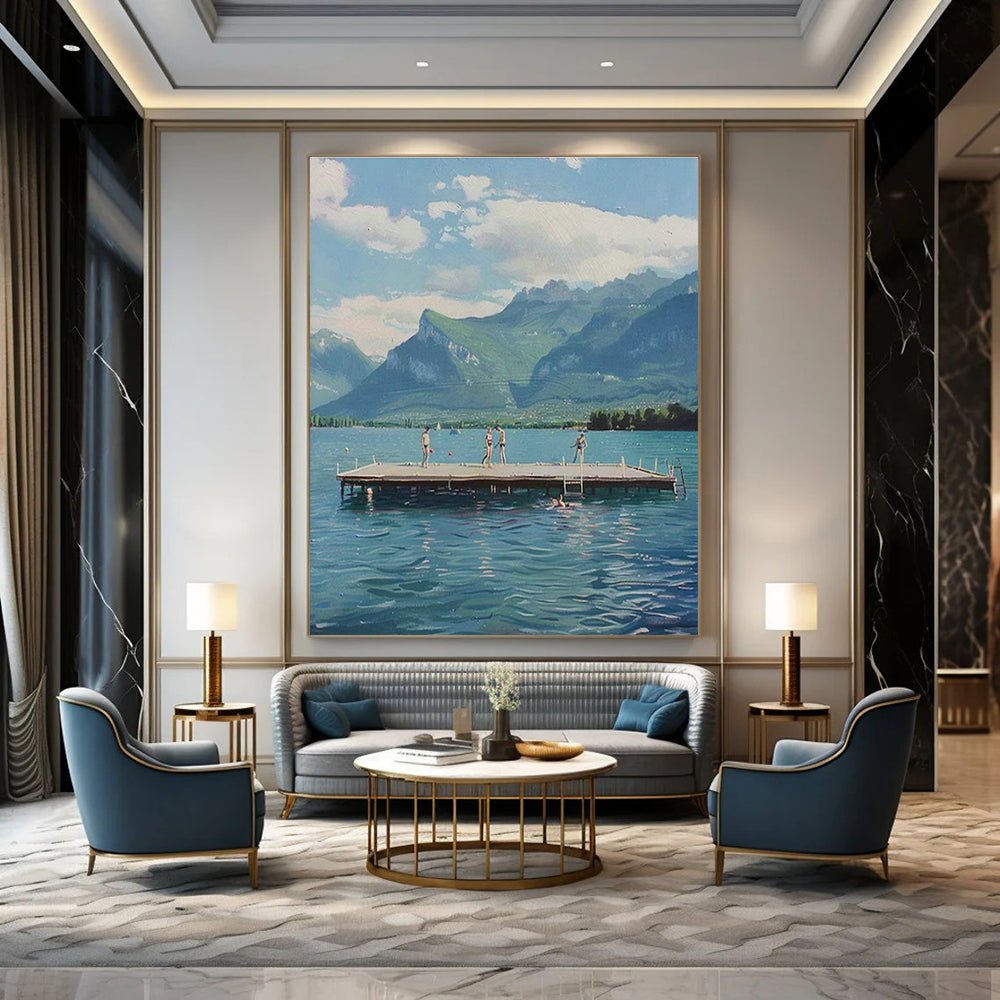 Unique Hand-Crafted Abstract Art for Living Room and Office DLZ1462