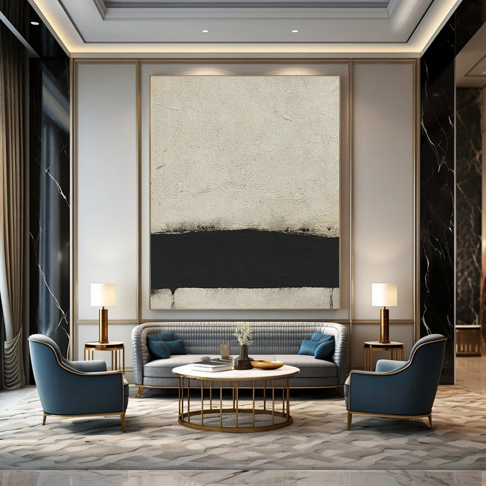 Handmade Abstract Wall Decals Set with Removable Glitter for Living Room & Office DLZ1426