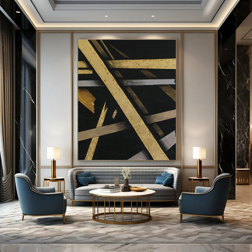 Vastly Extended Bespoke Abstract Canvas for Office & Hallway DLZ1101