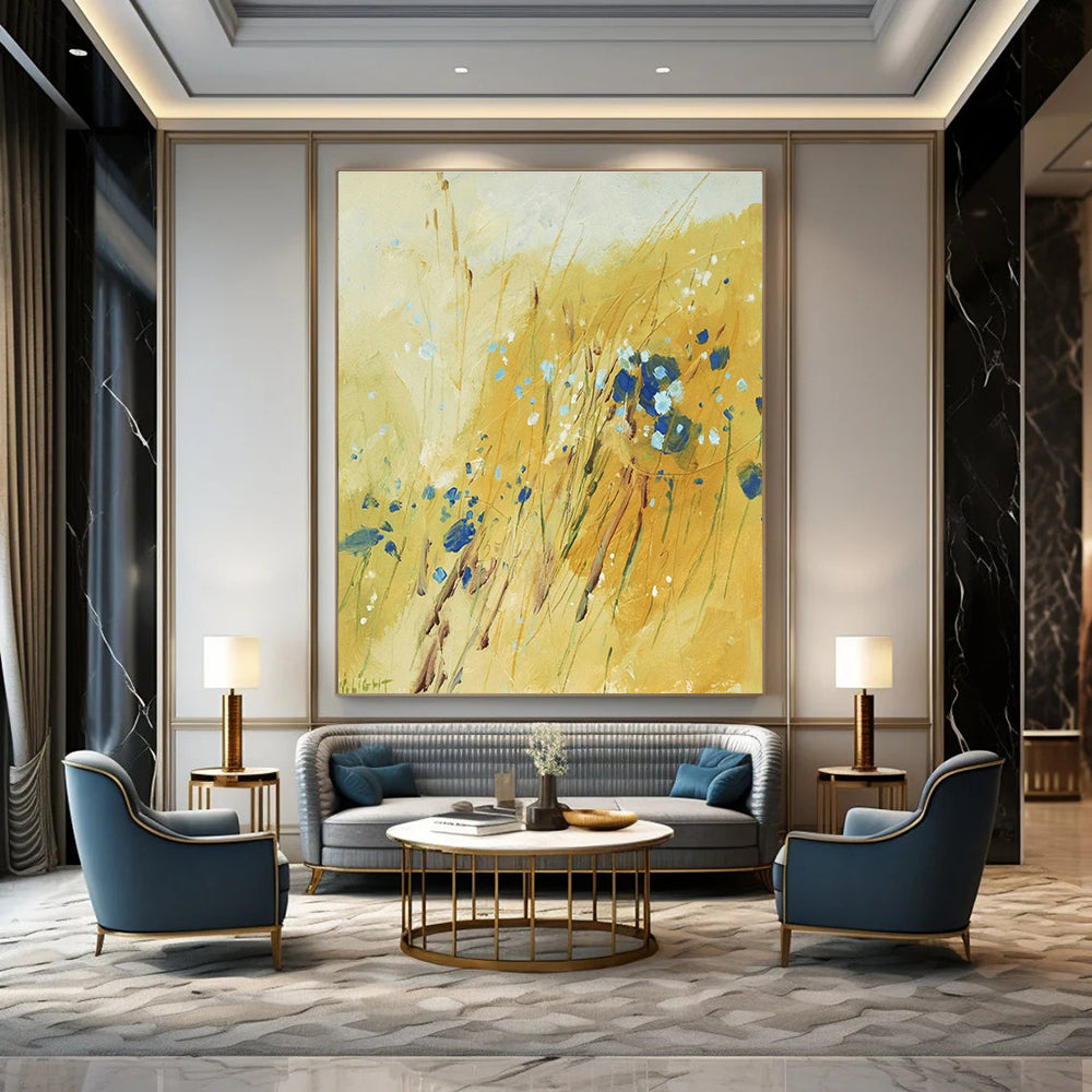 Customizable Handmade Abstract Wall Art for Dining Room and Cottage Bedroom DLZ1578