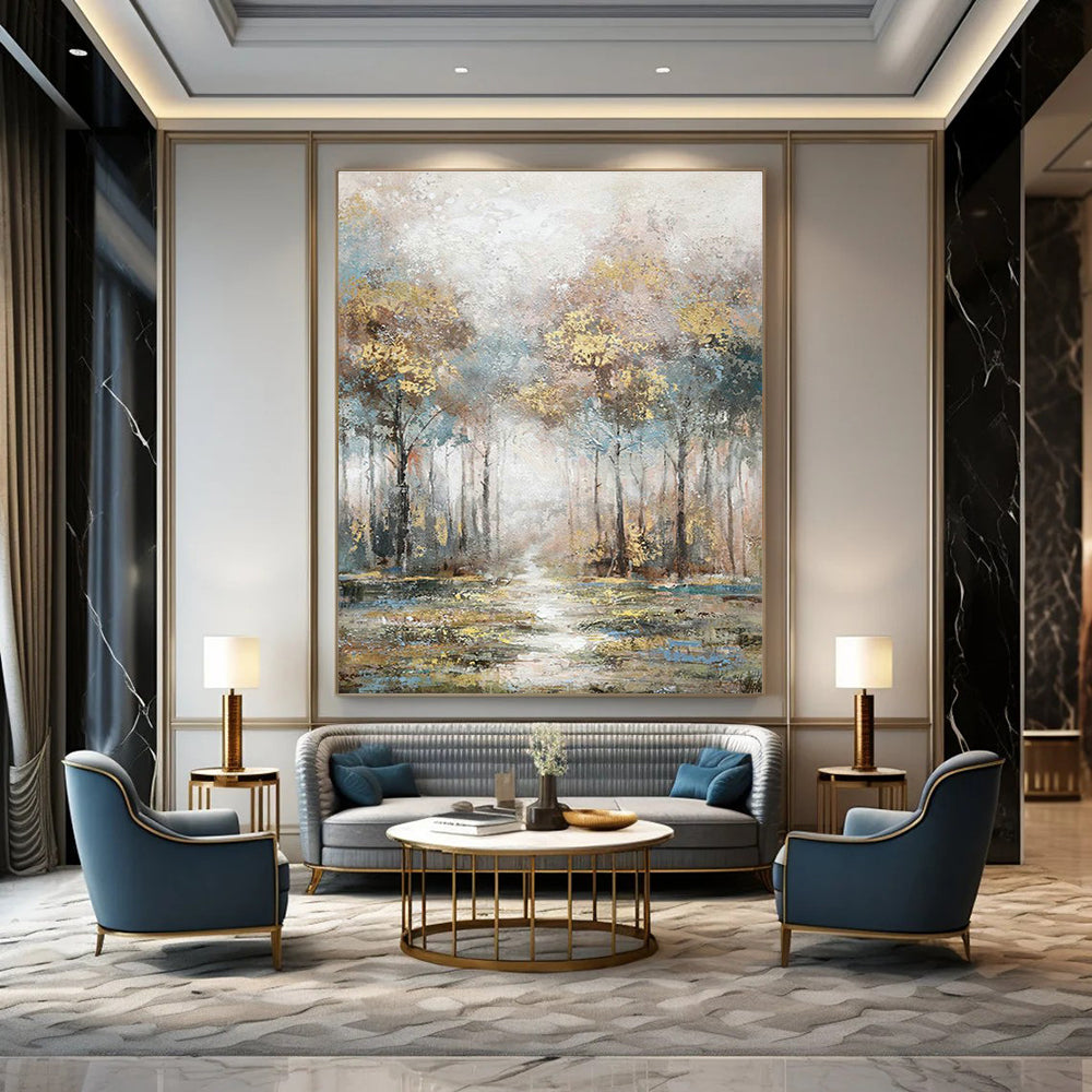 Humongous Made - to - Design Handmade Abstract Painting for Living Room & Office DLZ2133