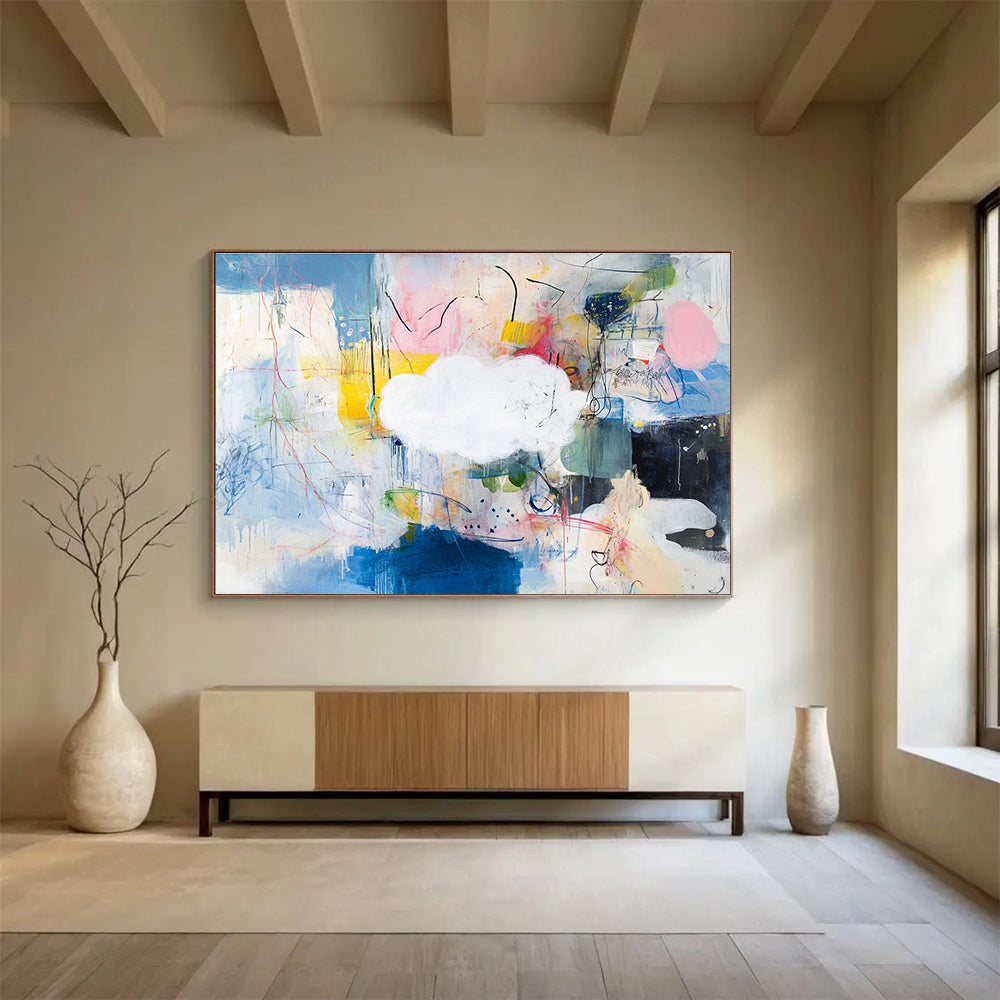 Colorful Abstract - Cloud and Chaos Painting DYP068