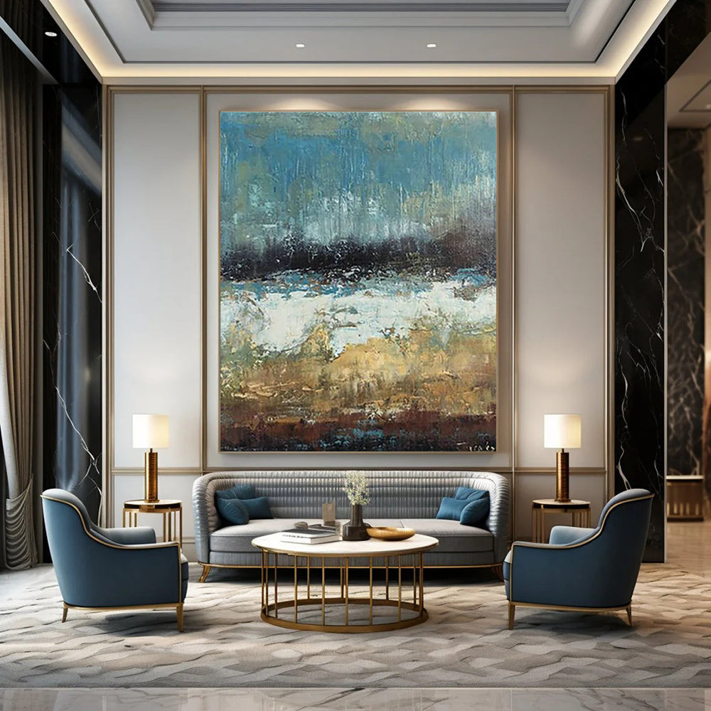 Abstract Hand - Painted Canvases for Living Room and Dining Room DLZ0638