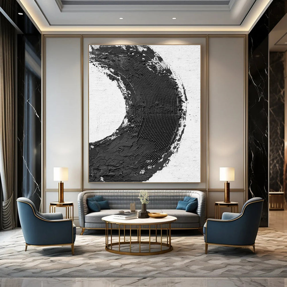 Custom Abstract Wall Decor for Dining Room Buffet & Entryway Console DLZ2375