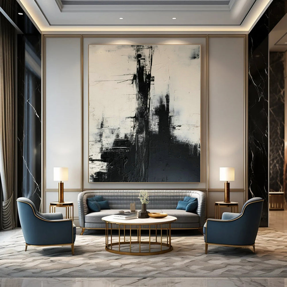 Immense Custom-Made Abstract Artwork for Hallway & Cottage Entryway DLZ1268