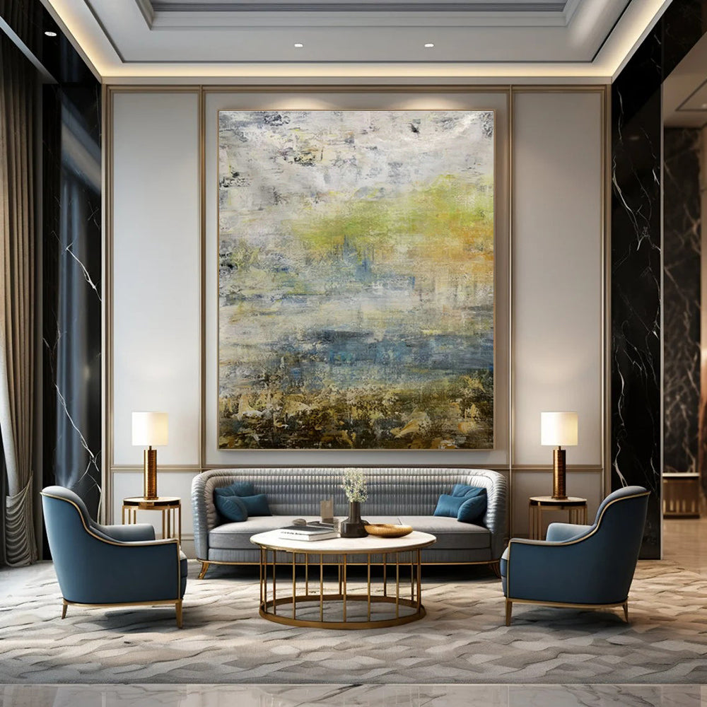 Extra - Vast Hand - Painted Abstract Canvases for Hallway & Dining Room DLZ0551