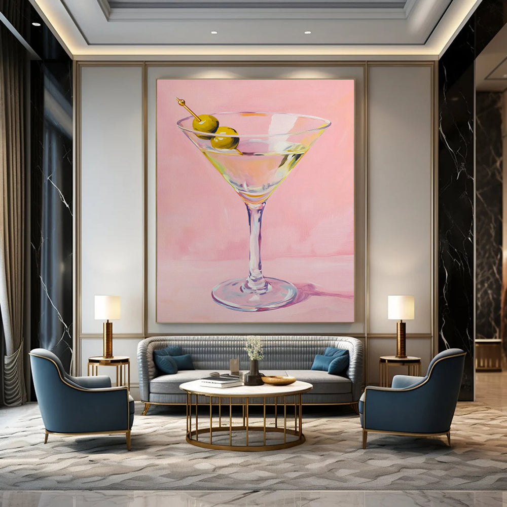 Extra - Large Custom Hand - Painted Abstracts for Living Room & Cottage Dining Room DLZ0656