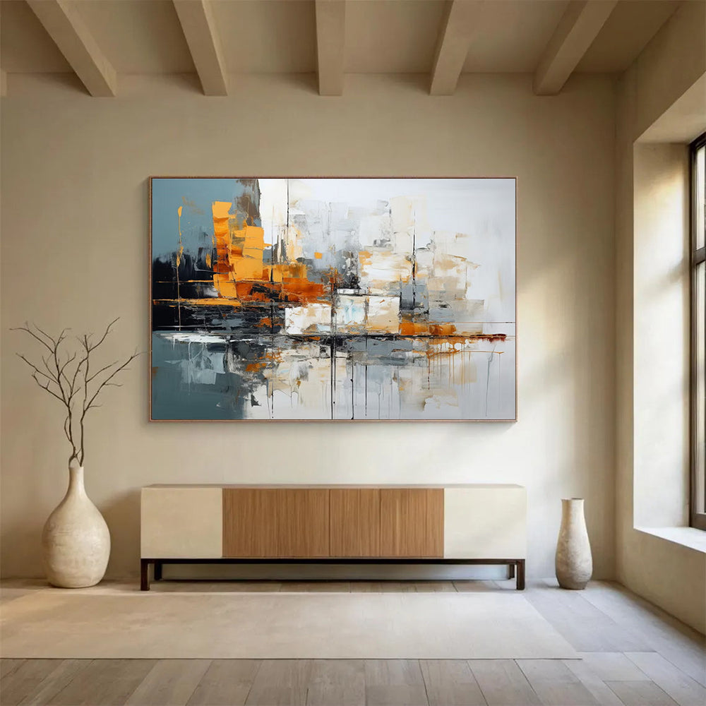 Urban Abstract Landscape Abstract Painting THY002
