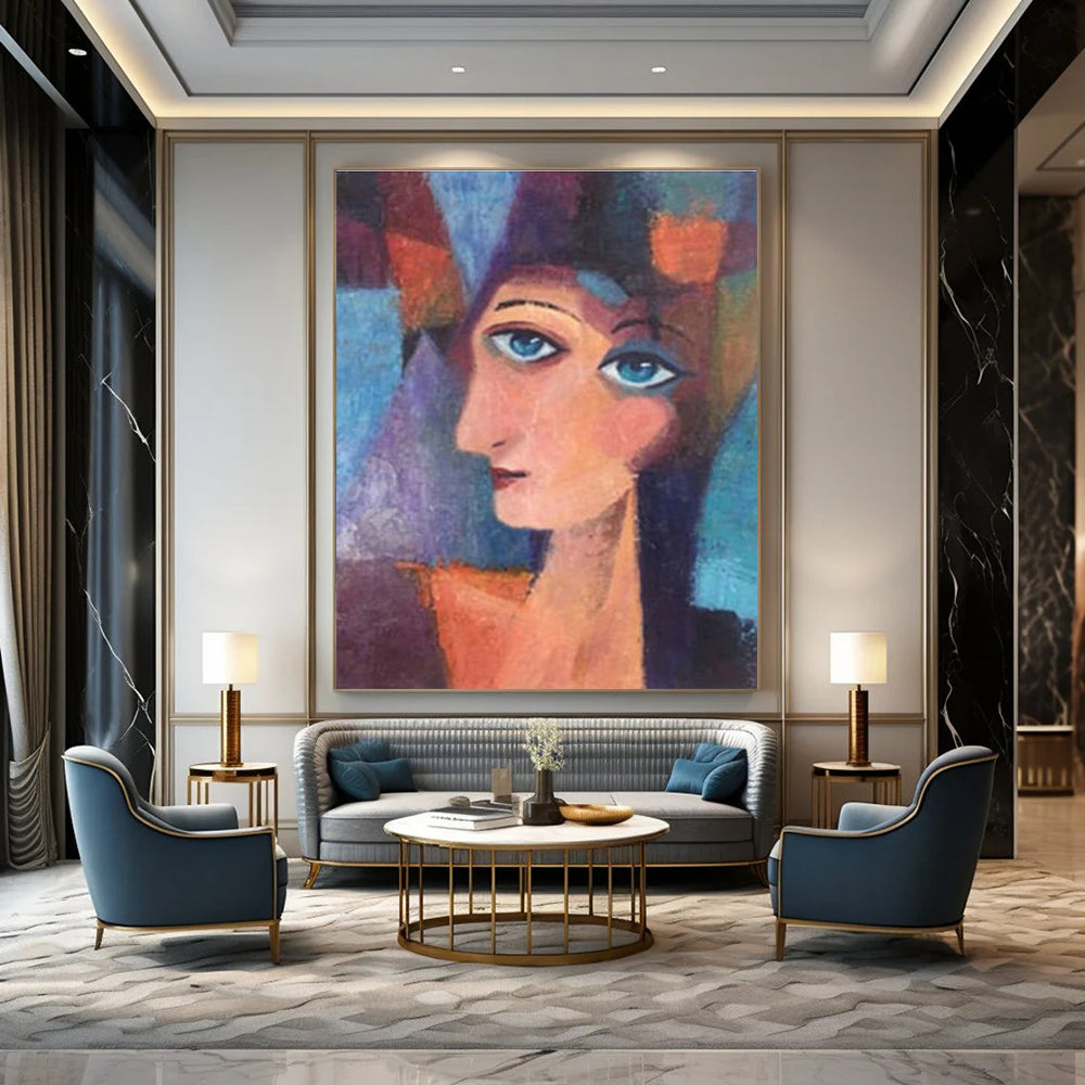 Hand - Painted Abstract Murals for Hallway and Entryway DLZ0629