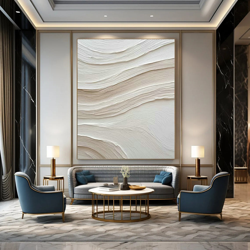 Handmade Abstract Wall Art for Cottage Office and Dining Room DLZ1599