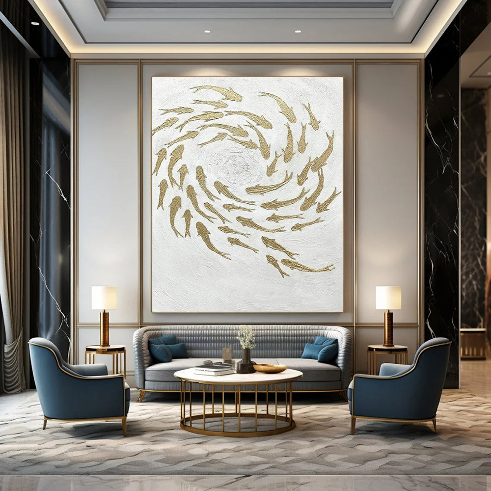 Immense Custom-Fit Handmade Abstract Painting for Office & Hallway DLZ2244