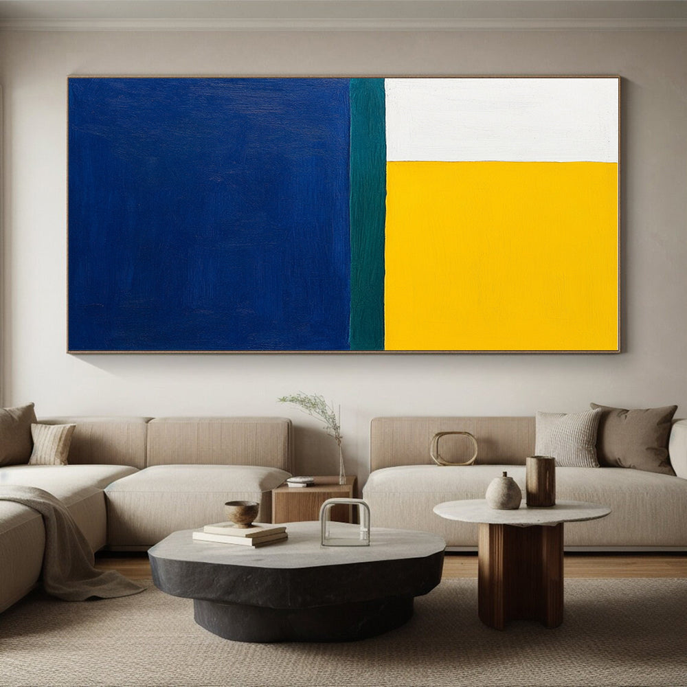 Color Block Abstract Painting with Vibrant Hues GER164