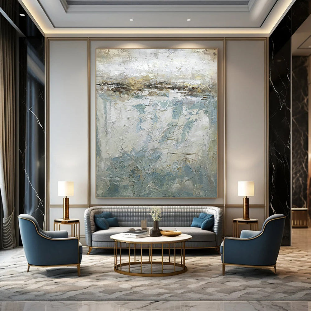 Massive Abstract Hand - Painted Art for Dining Room & Entryway DLZ0561