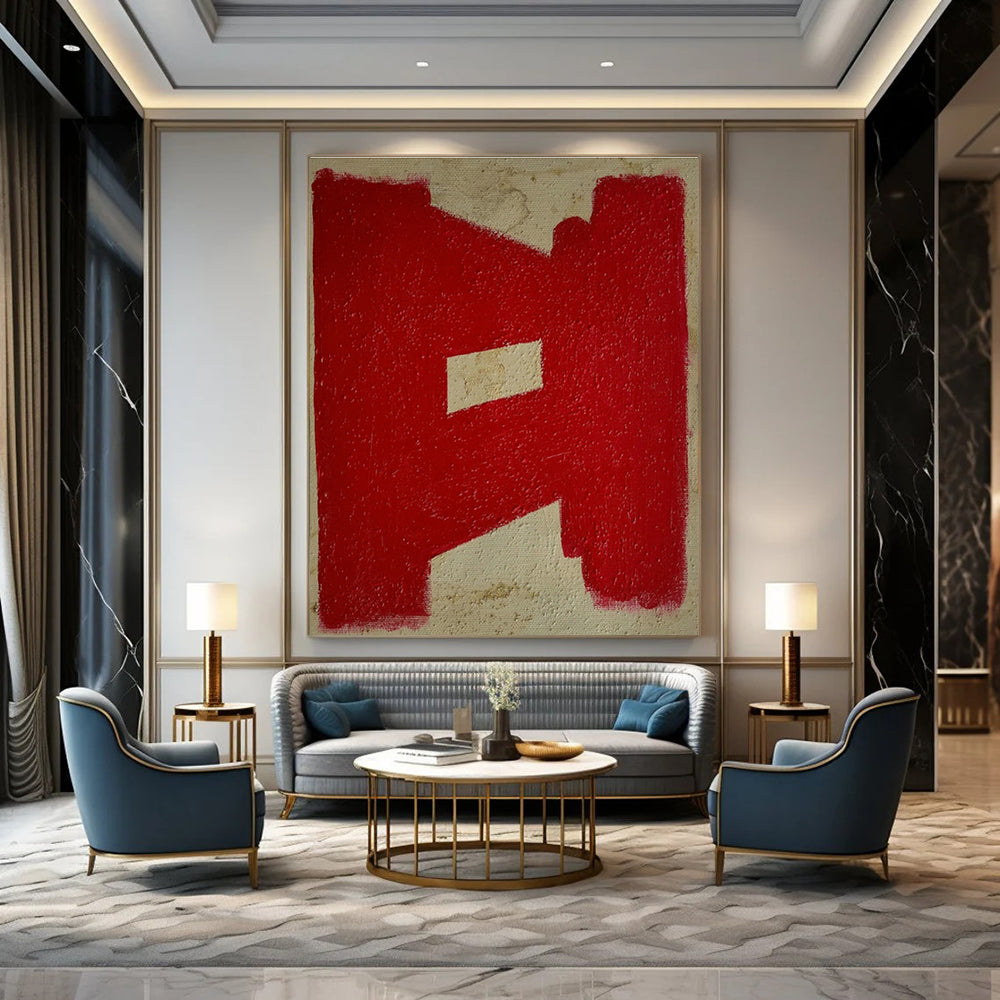 Enormous Custom - Made Abstract Mural for Dining Room & Entryway DLZ1083