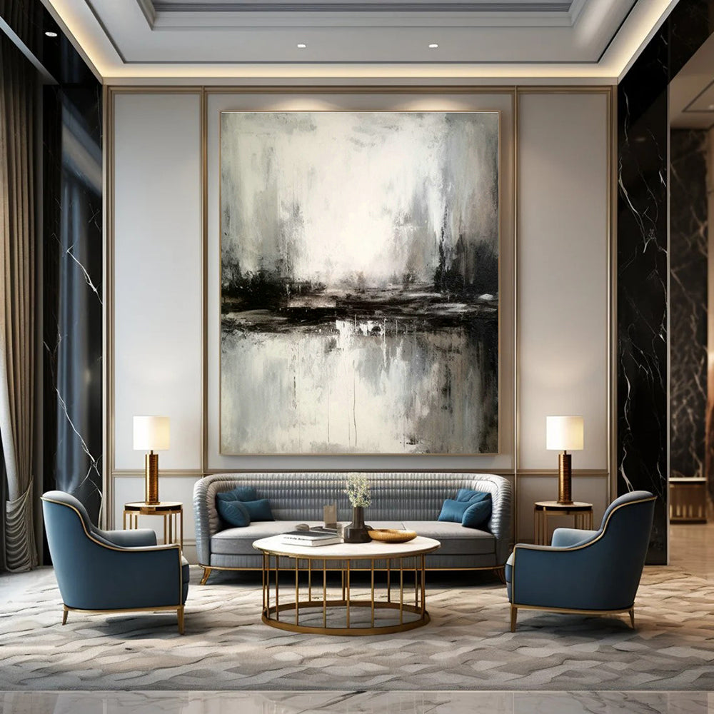 Original Handmade Abstract Canvas for Dining Room Tablecloth Storage Wall & Entryway Rain Boot Mat Wall DLZ1805
