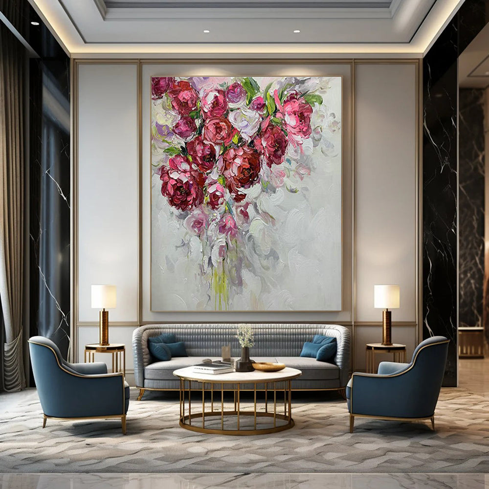 XX - Large Personalized Handmade Abstract Painting for Bedroom and Hallway DLZ2164