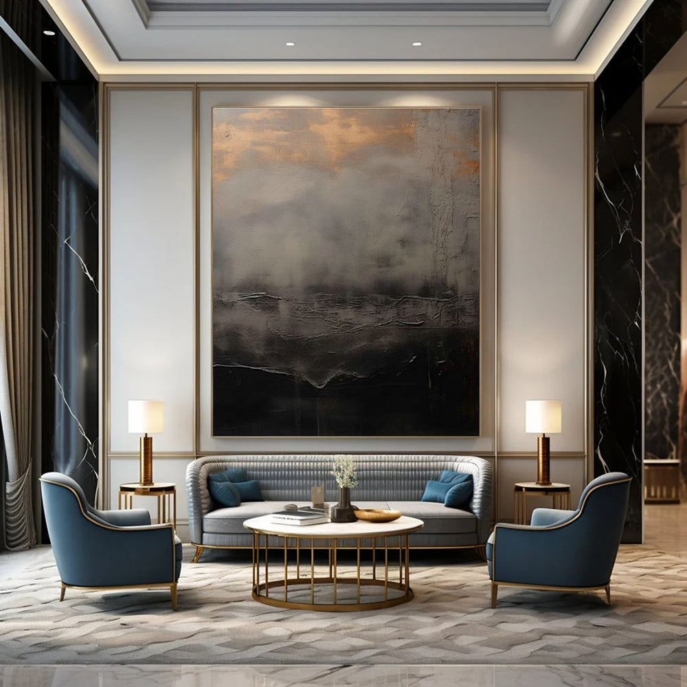 Hand-Painted Abstract Masterpiece for Dining Room & Hallway DLZ2362