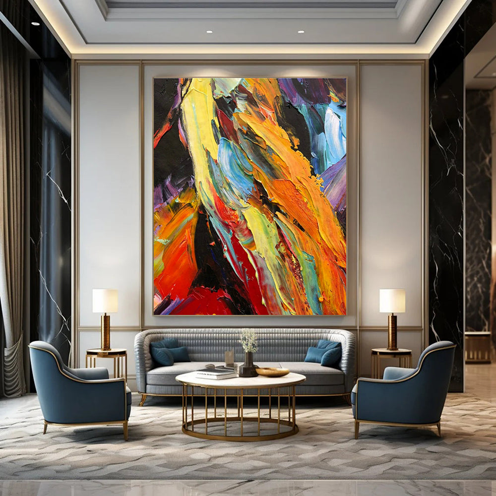 Gargantuan-Sized Tailored Abstract Canvas for Bedroom & Office DLZ1269
