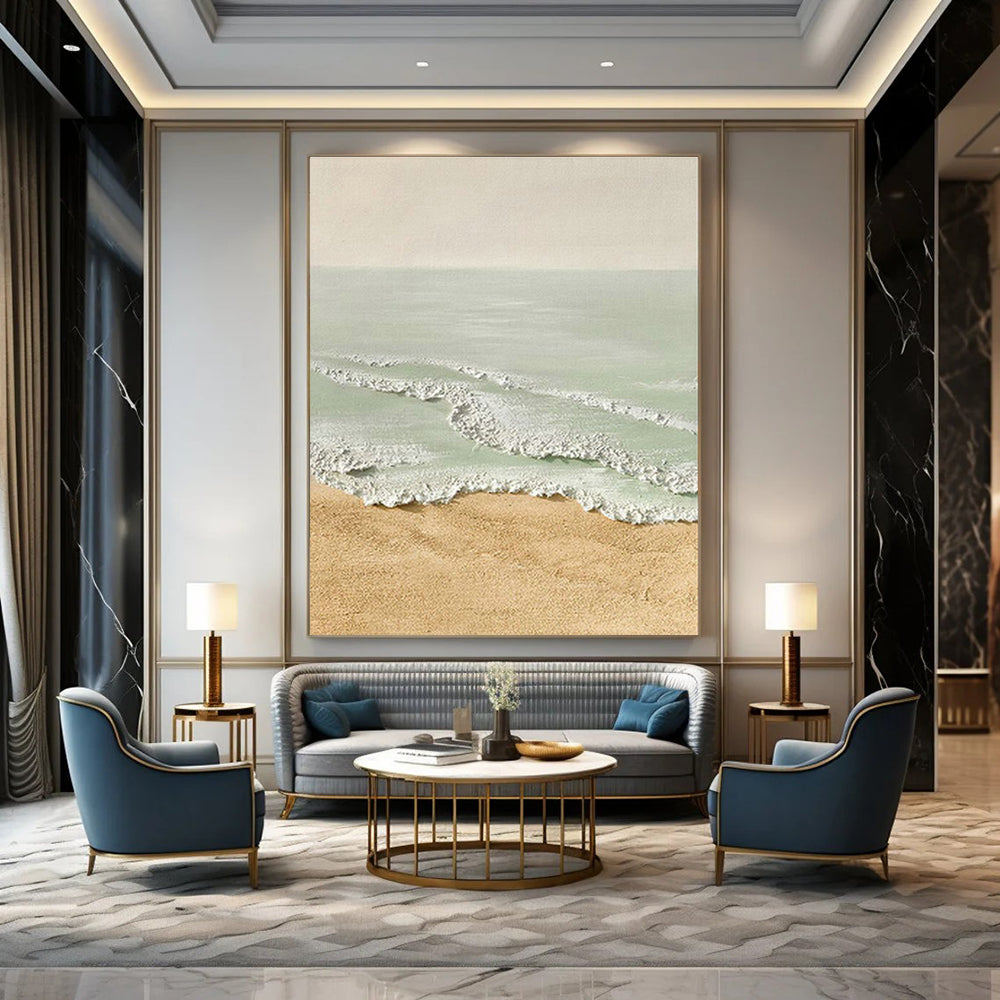 Colossal Custom-Designed Handmade Abstract Wall Art for Cottages & Living Room DLZ2189