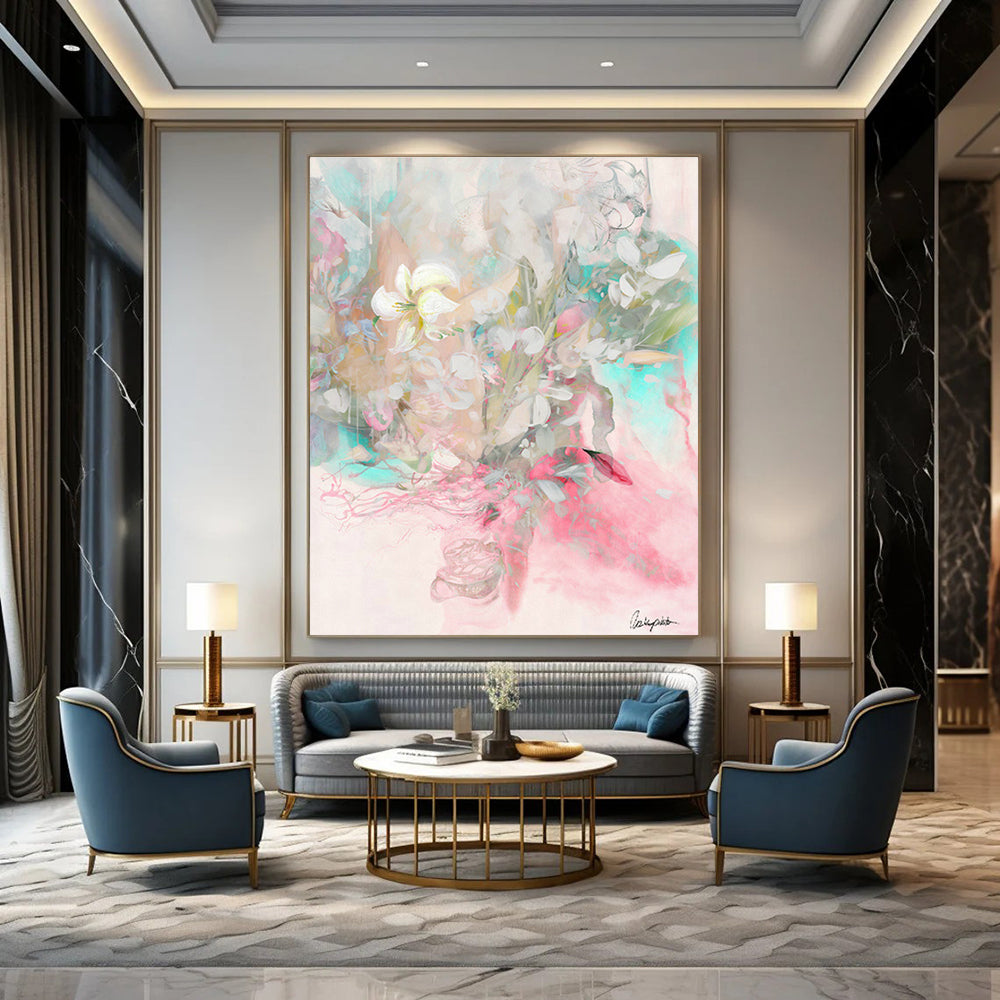 Massive Bespoke Abstract Canvas for Hallway & Living Room DLZ1091