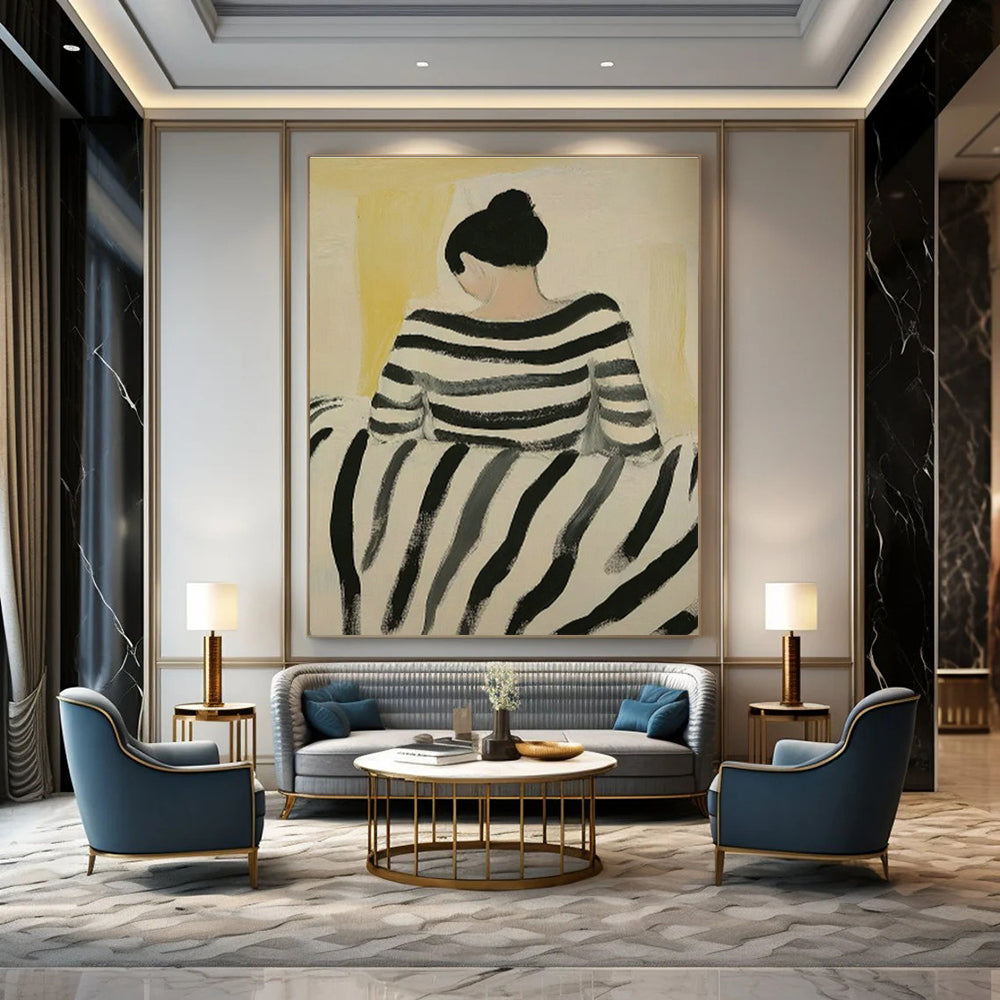 Extra - Large Custom Abstract Canvases for Dining Room Sideboards & Office Supply Closets DLZ0693