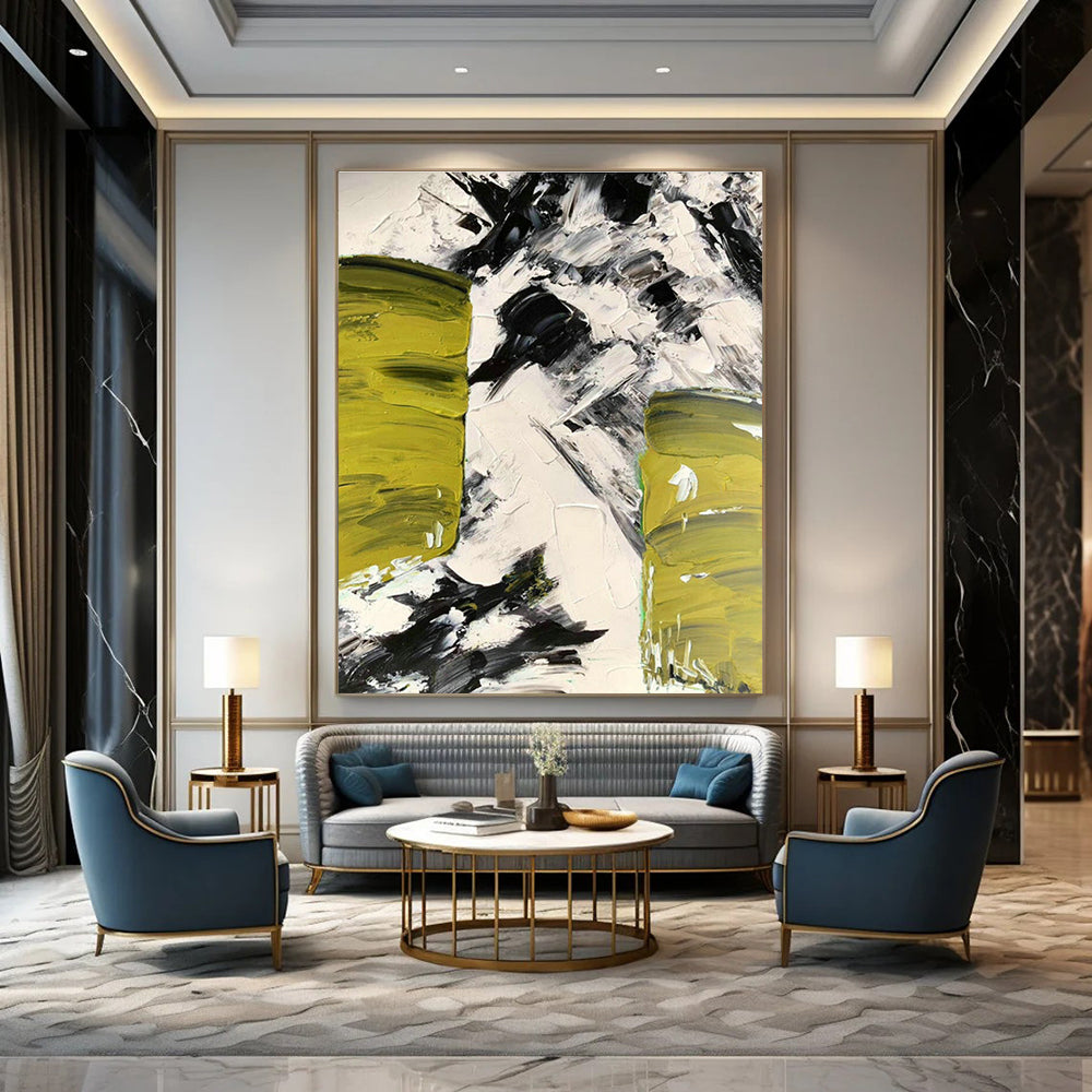 Hyper - Sized, Touch - Sensitive Custom Abstract Wall Installations for Bedroom Sensory Appeal DLZ0483