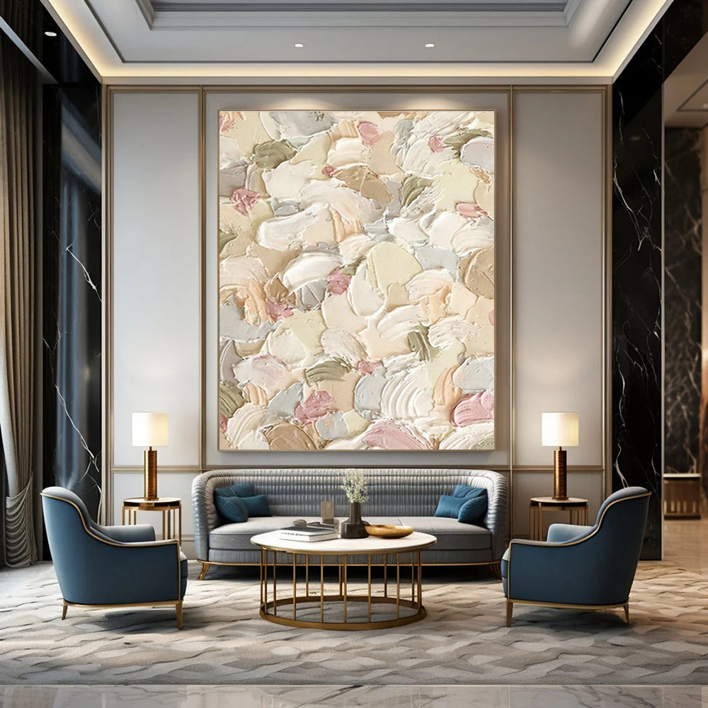Extra Large Custom Abstract Painting for Living Room & Bedroom DLZ0989