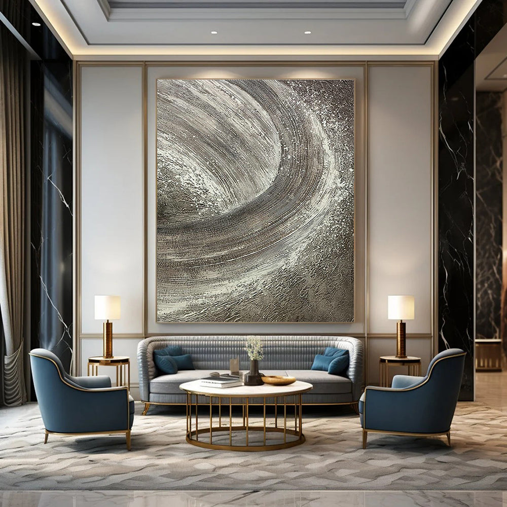 Stupendous Custom-Sized Hand Painted Abstract Artwork for Entryway & Hallway DLZ2242