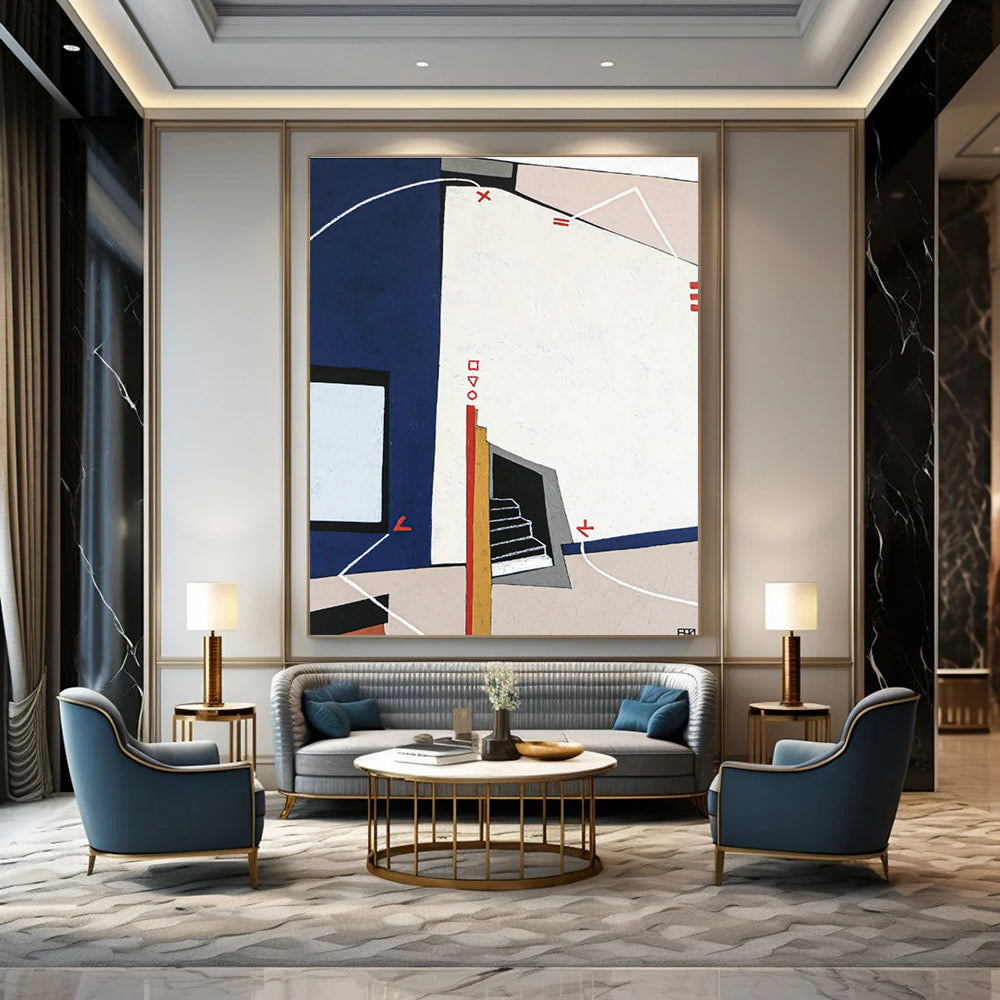 Gargantuan Bespoke Abstract Painting for Bedroom & Entryway DLZ1113