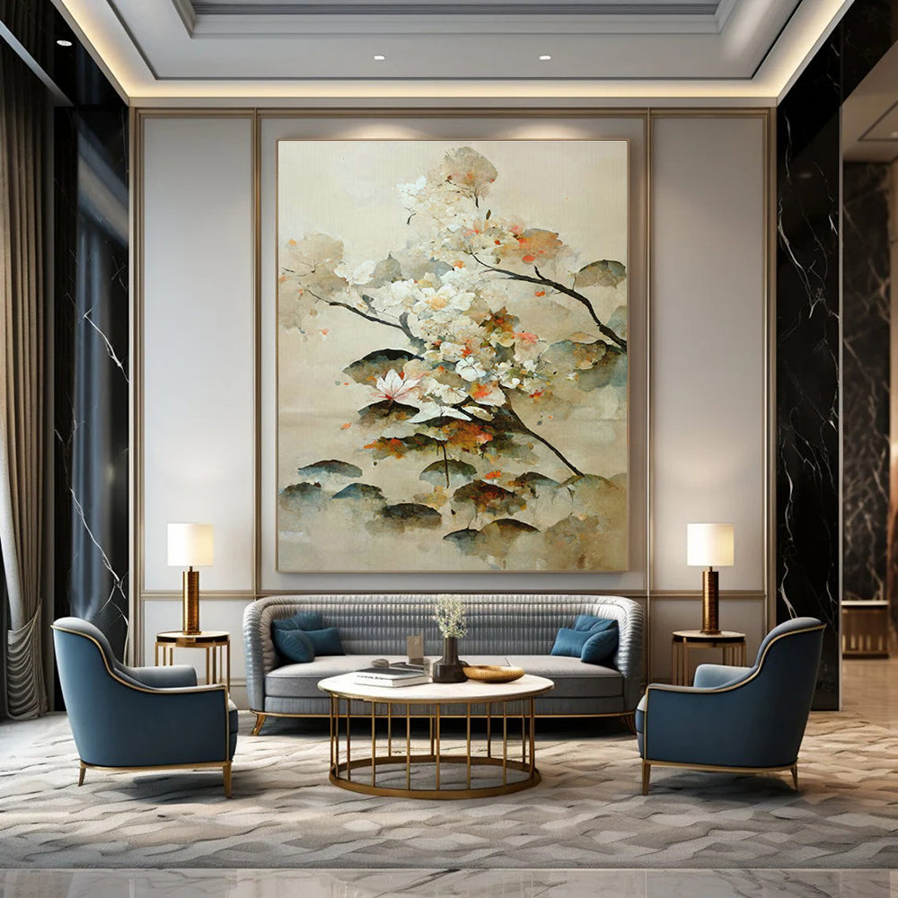 Customizable Handmade Abstract Canvas for Hallway and Cottage Office DLZ1618