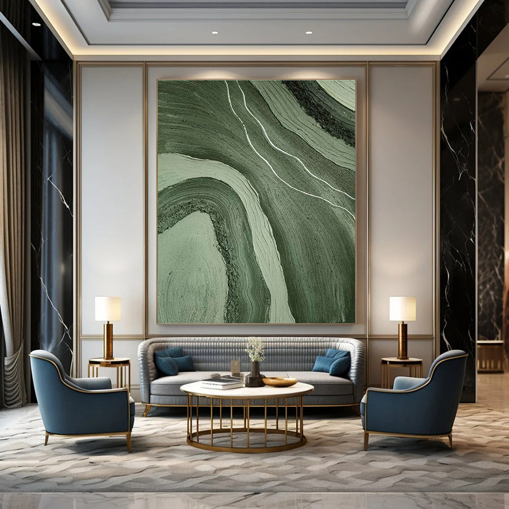 Tremendous Custom-Built Hand Painted Abstract Artwork for Dining Room & Hallway DLZ2184