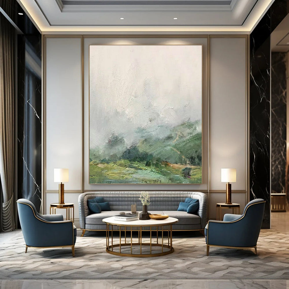 Vast Custom-Made Handmade Abstract Canvas for Hallway & Dining Room DLZ2241