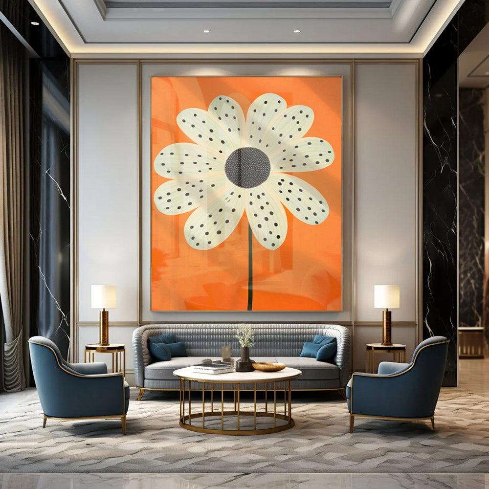 Oversized Custom Handmade Abstract Painting for Cottage Office Break Room Wall and Bedroom Yoga Mat Storage Niche DLZ1938