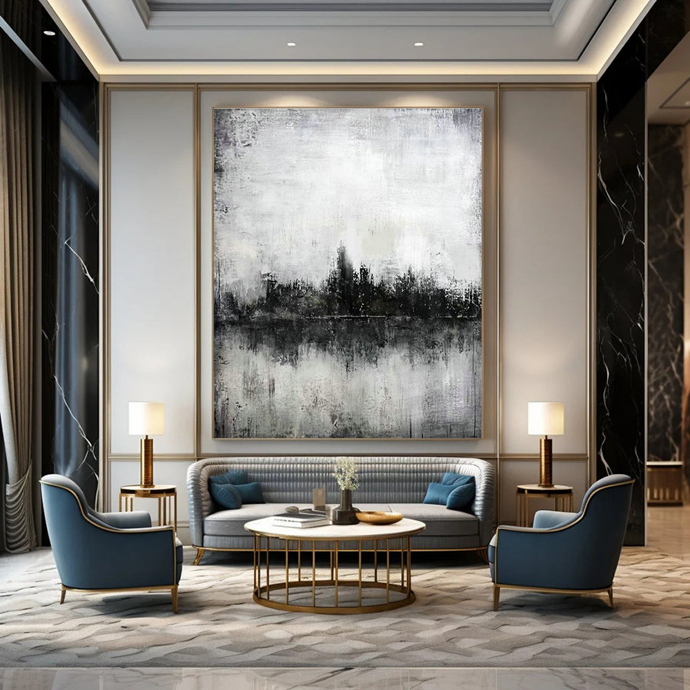 XX - Large, Tailored Handmade Abstract Canvas Art for Hallway & Office DLZ2054