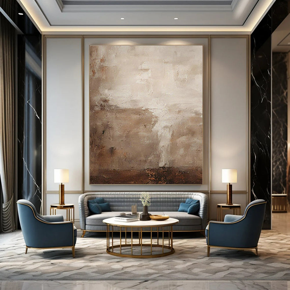 Immense Tailored Hand Painted Abstract Canvas for Office & Dining Room DLZ2170
