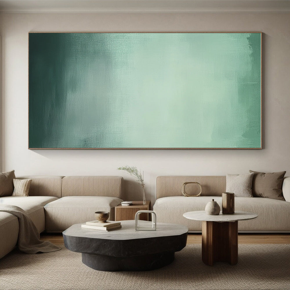 Gradient Green Hues Abstract Painting GER871