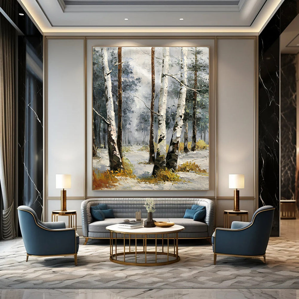 Hand-Painted Oversized Abstract Painting for Office & Hallway DLZ1283