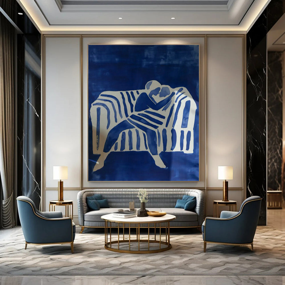 Massive Abstract Hand - Painted Art for Bedroom Nightstands & Cottage Hallway Mail Slots DLZ0692
