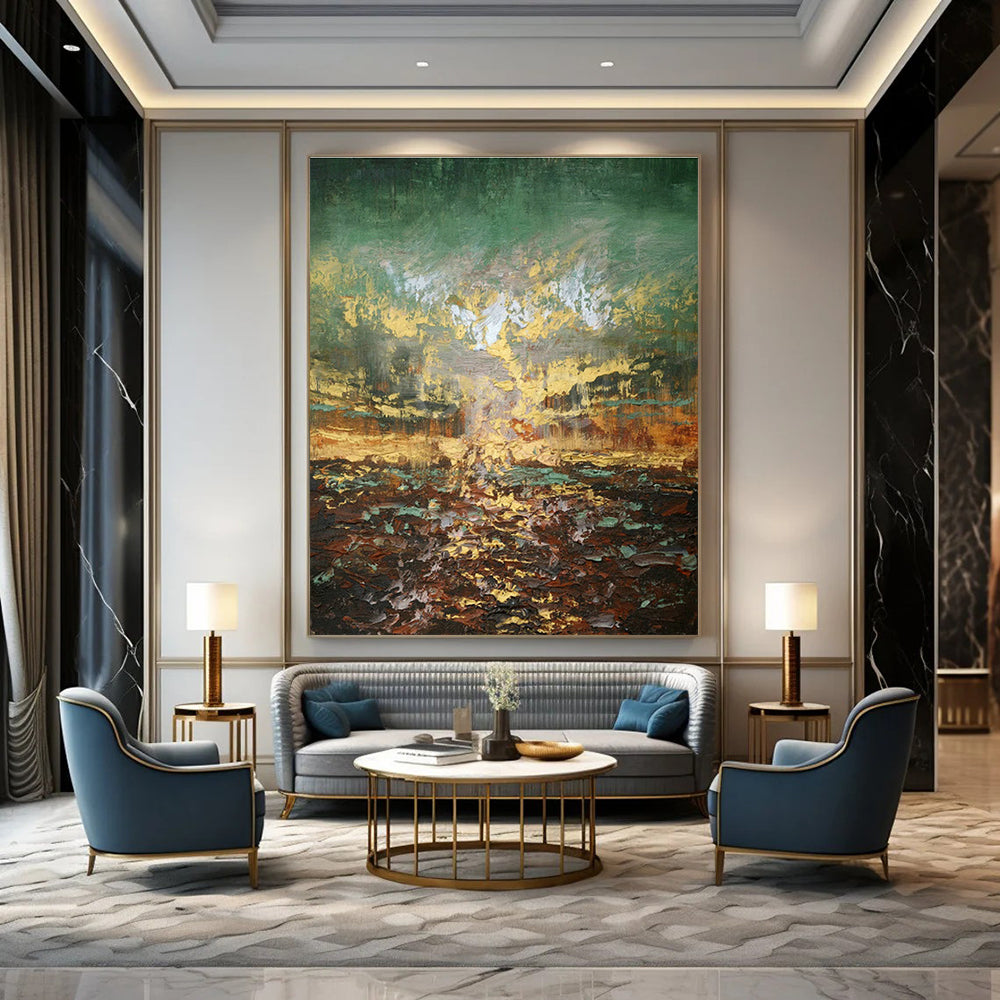 Monumental - Depth Custom Abstract Art for Office Presence DLZ0448