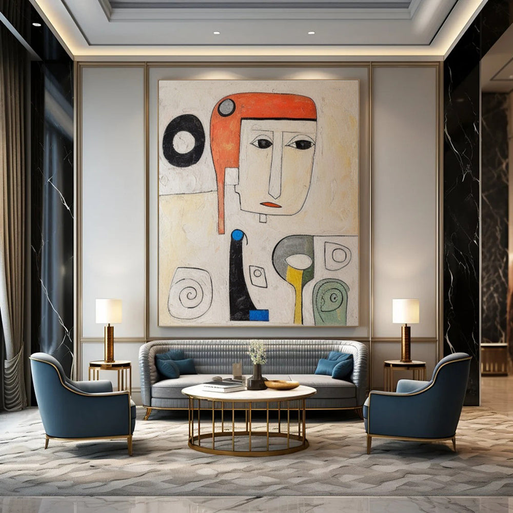 Colorful Abstract Portrait Painting ADGE004