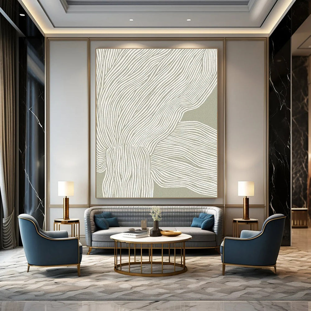 Oversized Custom Abstract Wall Art for Bedroom & Hallway DLZ1126