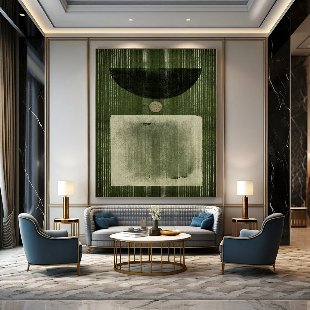 Hand - Painted Abstract Wall Murals for Bedroom & Entryway DLZ1385