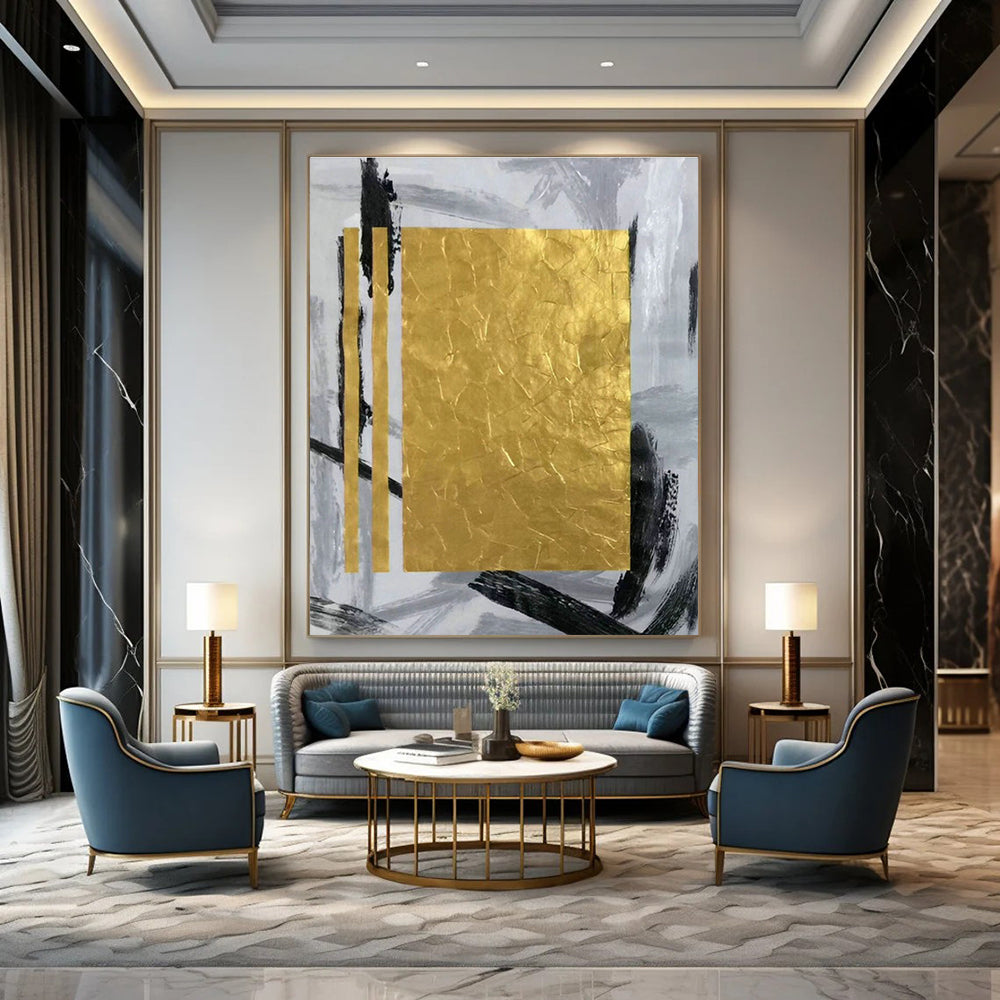 Tremendous, Time - Lapse Custom Hand - Painted Abstracts for Dining Room Intrigue DLZ0467